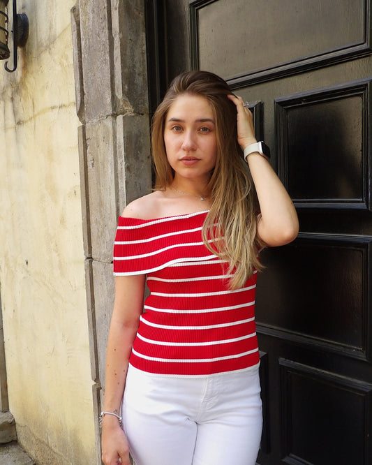 Pomodoro Stripe Top