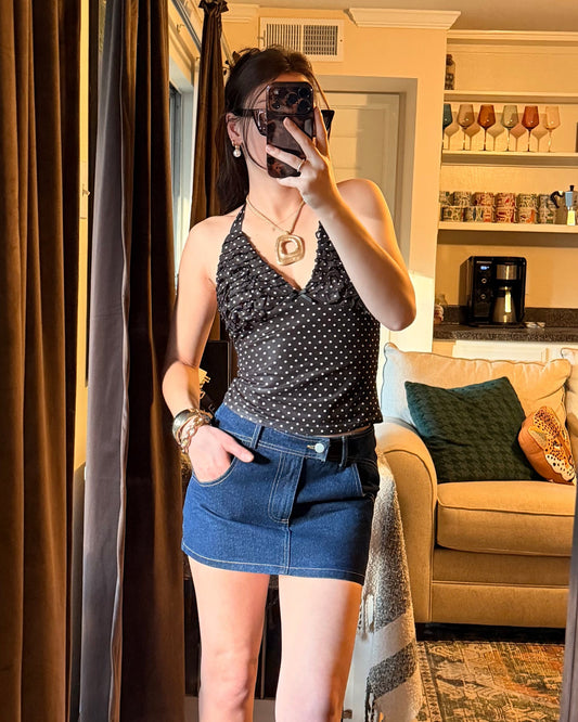 Porchlight Polka Top